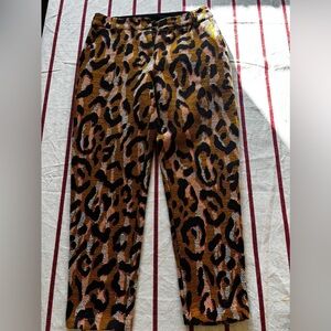 Anthropologie Leopard Print Pants